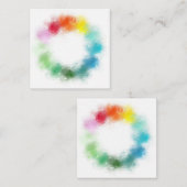 Elegante Abstracte regenboog kleuren Sjabloon (Voorkant / Achterkant)