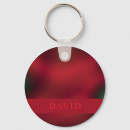 Elegante Abstracte rode en zwarte sleutelhanger