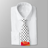 Elegante abstracte rode florale waterverf polka do stropdas (Gebonden)