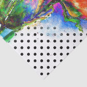 Elegante abstracte rode florale waterverf polka do tissuepapier (Detail)