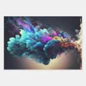Elegante Abstracte Rook Kunst Cadeau Inpakpapier Vel (Voorkant)