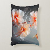 Elegante Abstracte Roze Bloem Mistige Stroom Accent Kussen (Voorkant(Verticaal))