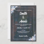 Elegante Abstracte Schilderij Huwelijksuitnodiging Kaart (Voorkant)