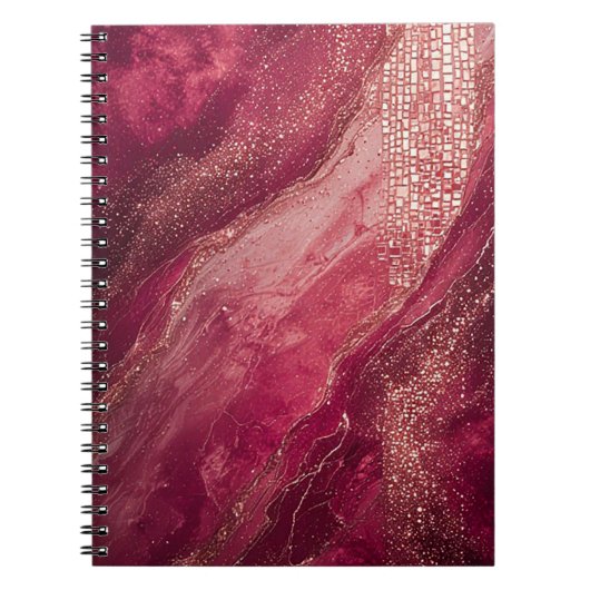 Elegante Abstracte Schilderij Notitieboek (Voorkant)