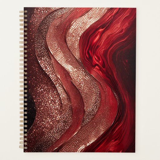 Elegante Abstracte Schildering Planner (Voorkant)