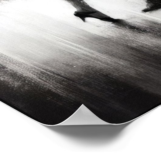 Elegante Abstracte swingdans Poster (Hoek)