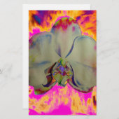 Elegante abstracte tropische bloemen briefpapier (Voorkant / Achterkant)