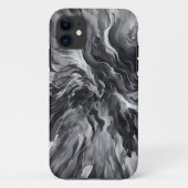 Elegante Abstracte vlam en rook Case-Mate iPhone Case (Achterkant)