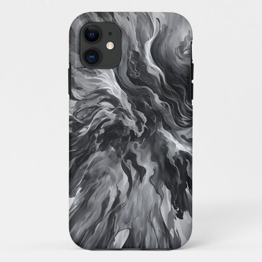 Elegante Abstracte vlam en rook Case-Mate iPhone Case (Achterkant)