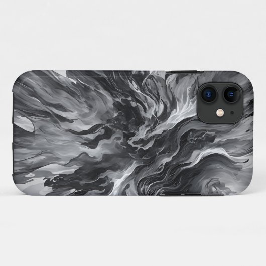 Elegante Abstracte vlam en rook Case-Mate iPhone Case (Achterkant (horizontaal))