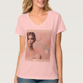 Elegante Abstracte vrouw T-shirt – Modern esthetis (Voorkant)