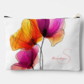Elegante Abstracte Waterverf Bloemstuk Aangepast Etui (Achterkant)