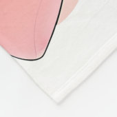 Elegante Abstracte Waterverf Bloemstuk Aangepast Fleece Deken (Hoek)