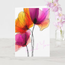 Elegante Abstracte Waterverf Bloemstuk Aangepast