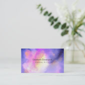 Elegante Abstracte Waterverf make-up artist Visitekaartje (Staand voorkant)