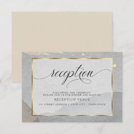 Elegante Abstracte Waterverfspatten Neutrale Kleur Kaart