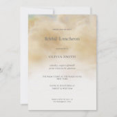 Elegante Abstracte Wolken Marmeren Bridal Luncheon Kaart (Voorkant)