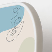 Elegante Abstracte Woman Line Art Pickleball Paddl Pickleball Paddle (Links Detail)