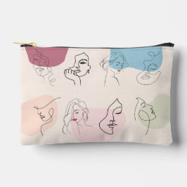 Elegante Abstracte Woman Line Art Print Cut Naaiza Etui