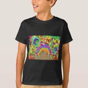 Elegante abstracte zonnebloemen t-shirt