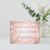 Elegante accommodatie Copper Winter Wonderland Briefkaart (Staand voorkant)