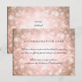 Elegante accommodatie Copper Winter Wonderland Briefkaart (Voorkant / Achterkant)