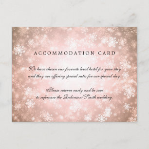 Elegante accommodatie Copper Winter Wonderland Briefkaart