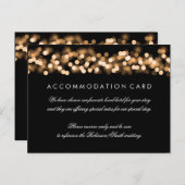 Elegante accommodatie Gold Hollywood Glam Briefkaart (Voorkant / Achterkant)
