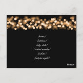 Elegante accommodatie Gold Hollywood Glam Briefkaart (Achterkant)