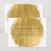Elegante accommodatie Gold Paint Look Briefkaart (Voorkant / Achterkant)