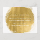 Elegante accommodatie Gold Paint Look Briefkaart (Voorkant)