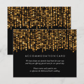 Elegante accommodatie Moderne gouden lichten Briefkaart (Voorkant / Achterkant)