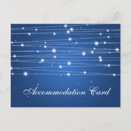 Elegante accommodatie sprankelende lijnen saffier briefkaart