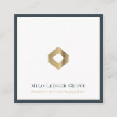 Elegante accountant CPA Tax Consultant Vierkante Visitekaartje (Voorkant)