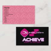 ELEGANTE "ACHIEVE" VISITEKAARTJES (Voorkant / Achterkant)