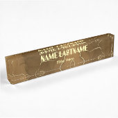 Elegante achtergrond aangepaste naam naambordje