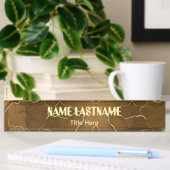 Elegante achtergrond aangepaste naam naambordje