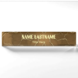 Elegante achtergrond aangepaste naam naambordje