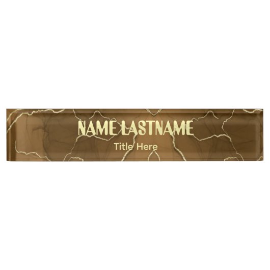 Elegante achtergrond aangepaste naam naambordje (Voorkant)