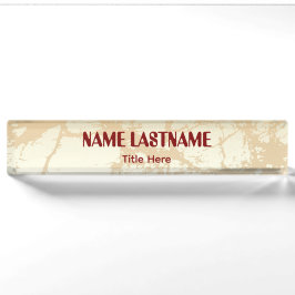 Elegante achtergrond aangepaste naam naambordje