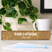 Elegante achtergrond aangepaste naam naambordje