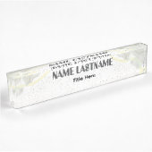 Elegante achtergrond aangepaste naam naambordje
