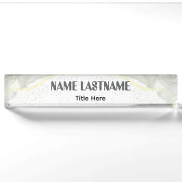 Elegante achtergrond aangepaste naam naambordje