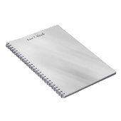 Elegante achtergrond in grijs, eenvoudig en profes notitieboek (Rechterzijde)