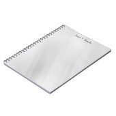 Elegante achtergrond in grijs, eenvoudig en profes notitieboek (Linkerzijde)