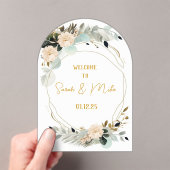 Elegante acryl boog moderne bruiloft uitnodiging (Insitu (Draagbaar))