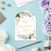 Elegante acryl boog moderne bruiloft uitnodiging (Insitu (Huwelijk))