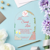 Elegante acryl bruiloft uitnodiging aangepaste tek (Insitu (Huwelijk))