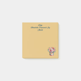 Elegante administratieve professionalsdag in goud post-it® notes