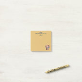 Elegante administratieve professionalsdag in goud post-it® notes (Op bureau)